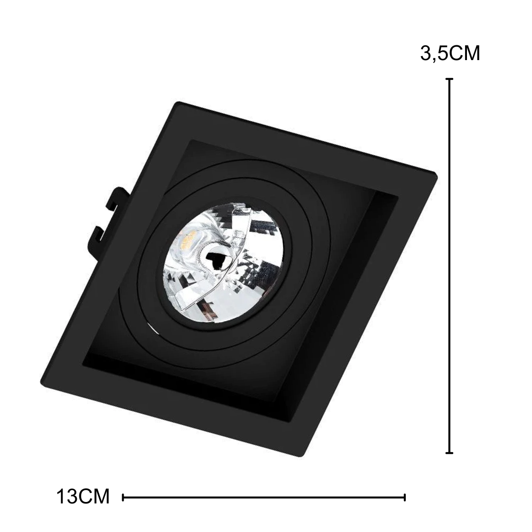 Spot Embutir Recuado Pt Ar70 Dim 4,8W 2700K Bivolt Ledvance