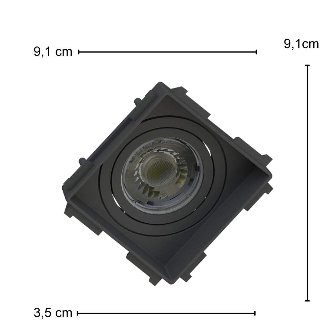 Spot Embutir Recuado Pt Dicroica 6,5w 2700K Biv Ledvance