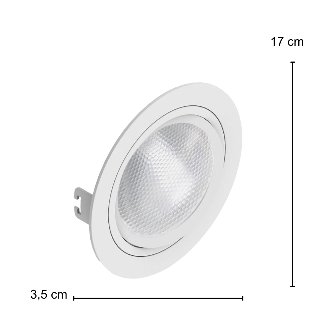 Spot Led Redondo Branco Par30 9,5W 900Lm Ip65 E27 Osram