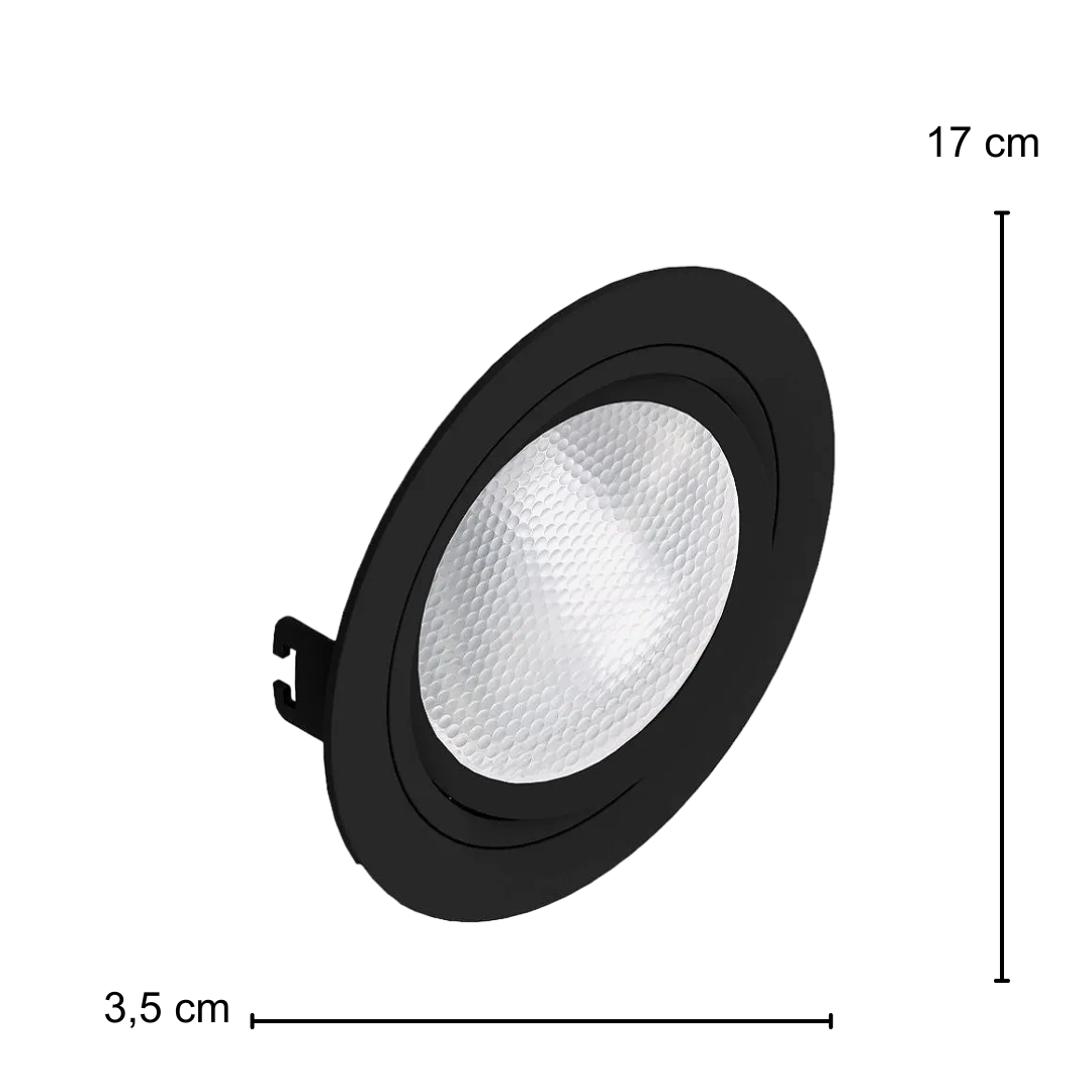 Spot Led Redondo Preto Par30 9,5W 900Lm Ip65 E27 Osram