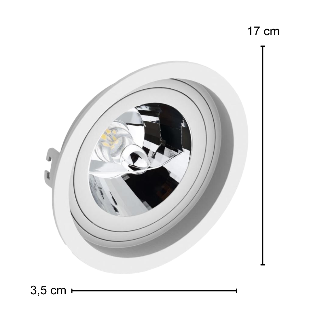 Spot Redondo Recuado Br Ar70 12 4.8W 2700K Bivolt Ledvance