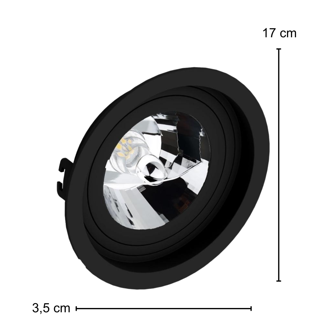 Spot Redondo Recuado Pt Ar70 12 4.8W 2700K Bivolt Ledvance