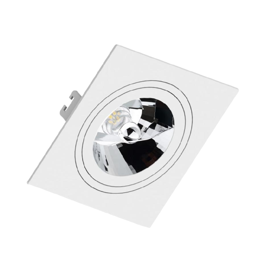 Spot Quadrado Embutir Br Ar111 Dim 12W 2700K Bivolt Ledvance