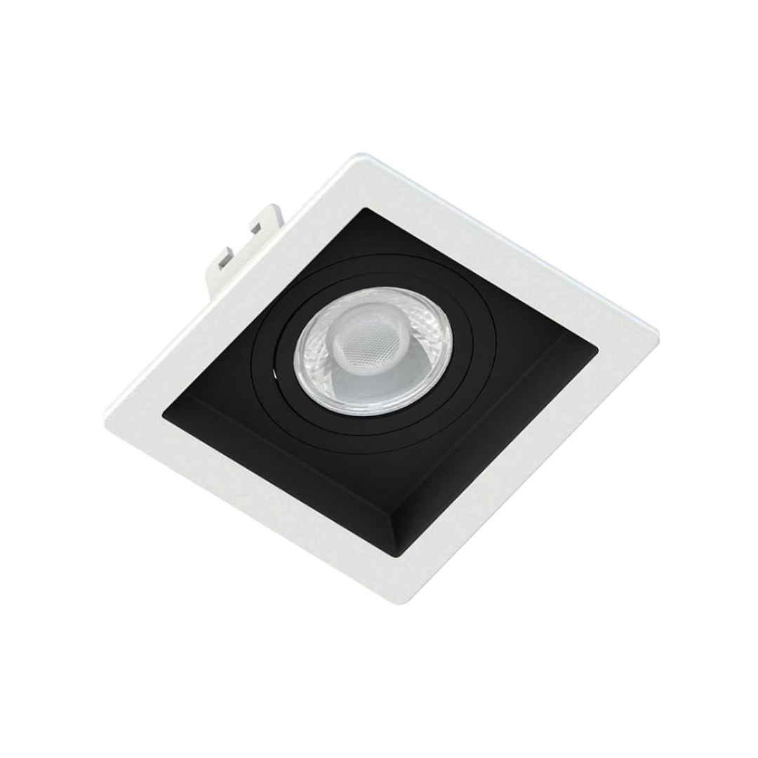 Spot Led Quadrado Embutir Br/Pt Par11 3W 300Lm Bivolt Osram