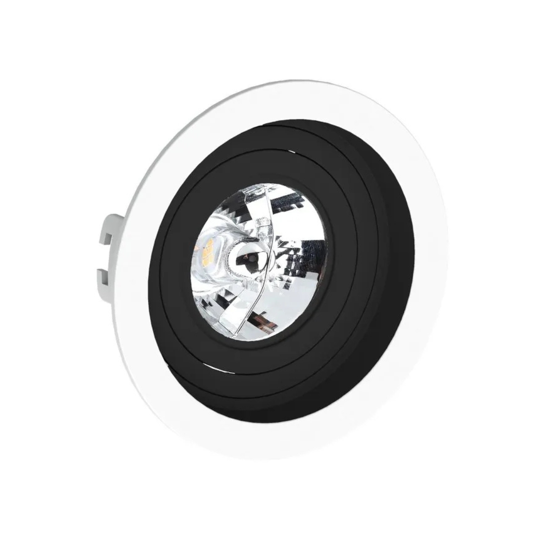 Spot Embutir Redondo Br/Pt Ar70 12º 4,8W 2700K Biv Ledvance