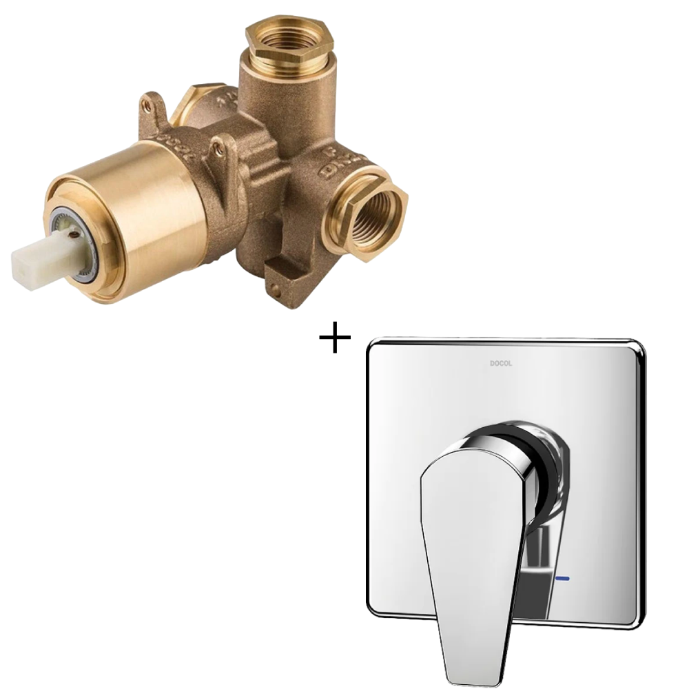 Acabamento Monocomando Base 1/2 e 3/4 Bp/AP Lift Docol