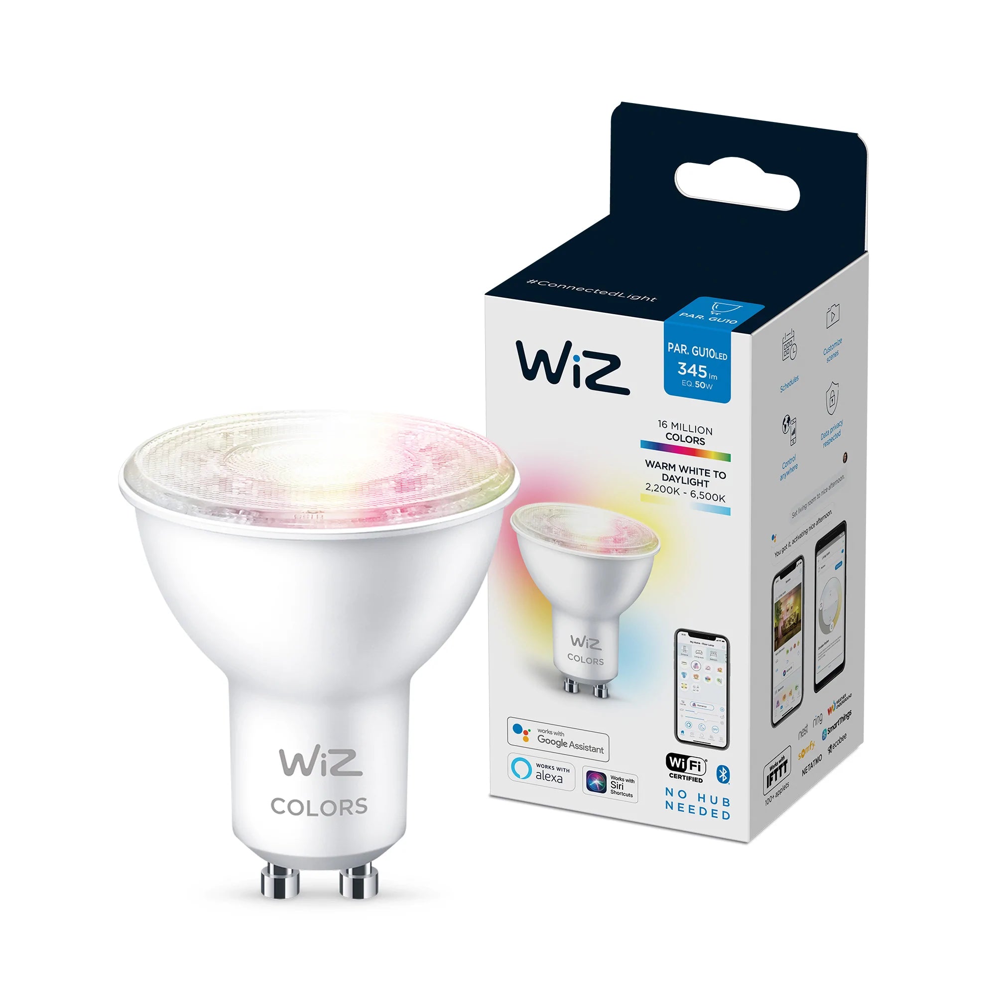 Lâmpada Inteligente Led Wifi Rgb Dicroica GU10 220V WiZ