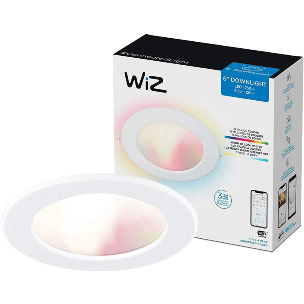 Painel Smart Embutir Inteligente 19cm Led Wifi Rgb 110V WiZ