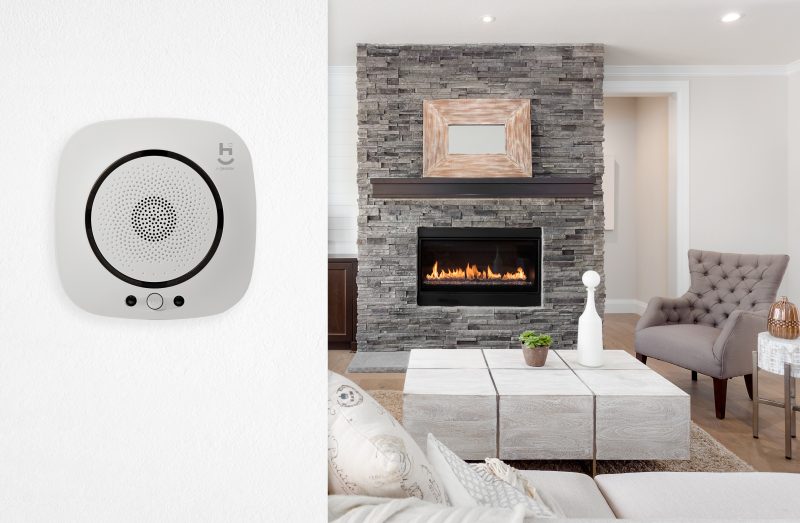Sensor de Gas Inteligente Wifi Branco Geonav